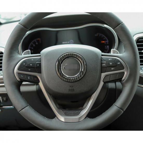 Steering Wheel Center Trim Ring For Jeep Grand Cherokee/Cherokee Soft Carbon