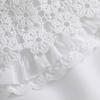 Perfect Match White Big Lapel Shawl Doll False Collar For Women Girls Ruffled Trim Detachable Half Shirt Lapel Blouse Collar Decor