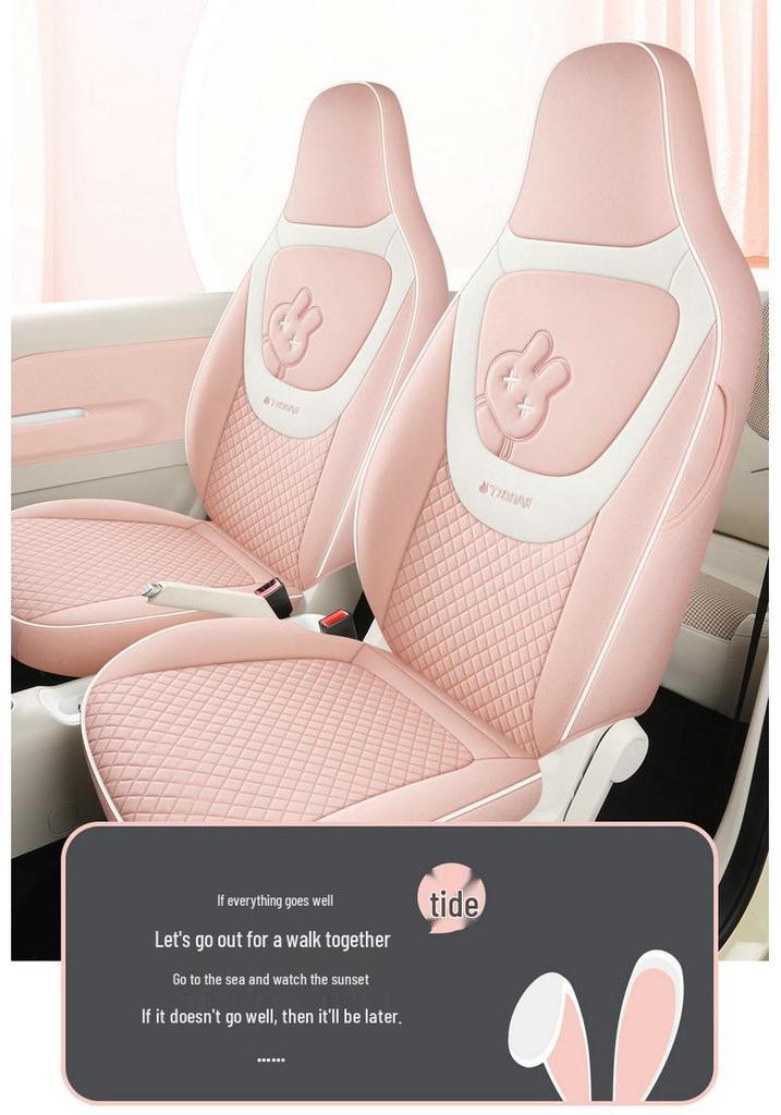 3rd Gen Wuling Mini Linen Car Seat Covers - All-Season Fit for 24 Models