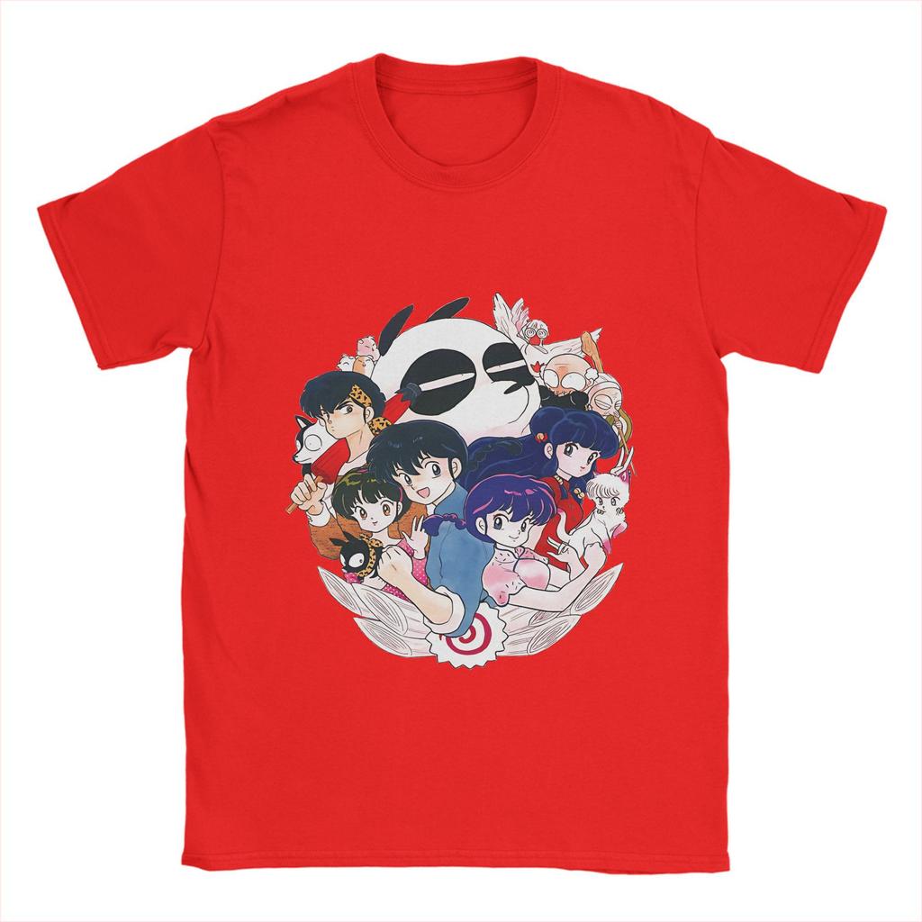 Novelty Ranmas 1/2 Panda T-Shirt Men Crewneck 100% Cotton T Shirt Short Sleeve Tees Gift Idea Clothes