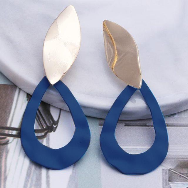 Orecchini Statement Vintage Retrò 2019 Bianchi Geometrici Lunghi Pendenti per Donne Matrimonio Festa Regalo di Natale Ingrosso