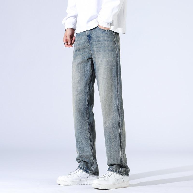 

Новая молния Новые прямые Мужские Свободные Простые Универсальные Джинсы Мужские 38