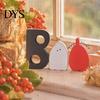 Seasonal Room Decor 3 Pcs Halloween Indoor Table Decoration, Cute Ghost Wooden Sign with Jute Rope, Rustic Ornaments Farmhouse BOO Block for