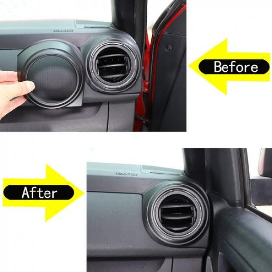 Matte Black Dashboard central Air Vent Outlet Cover Trim For Toyota Tacoma 16-22