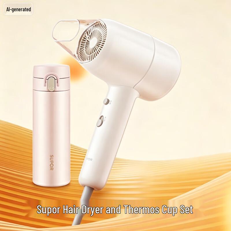 SUPOR Thermos and Hair Dryer Gift Set