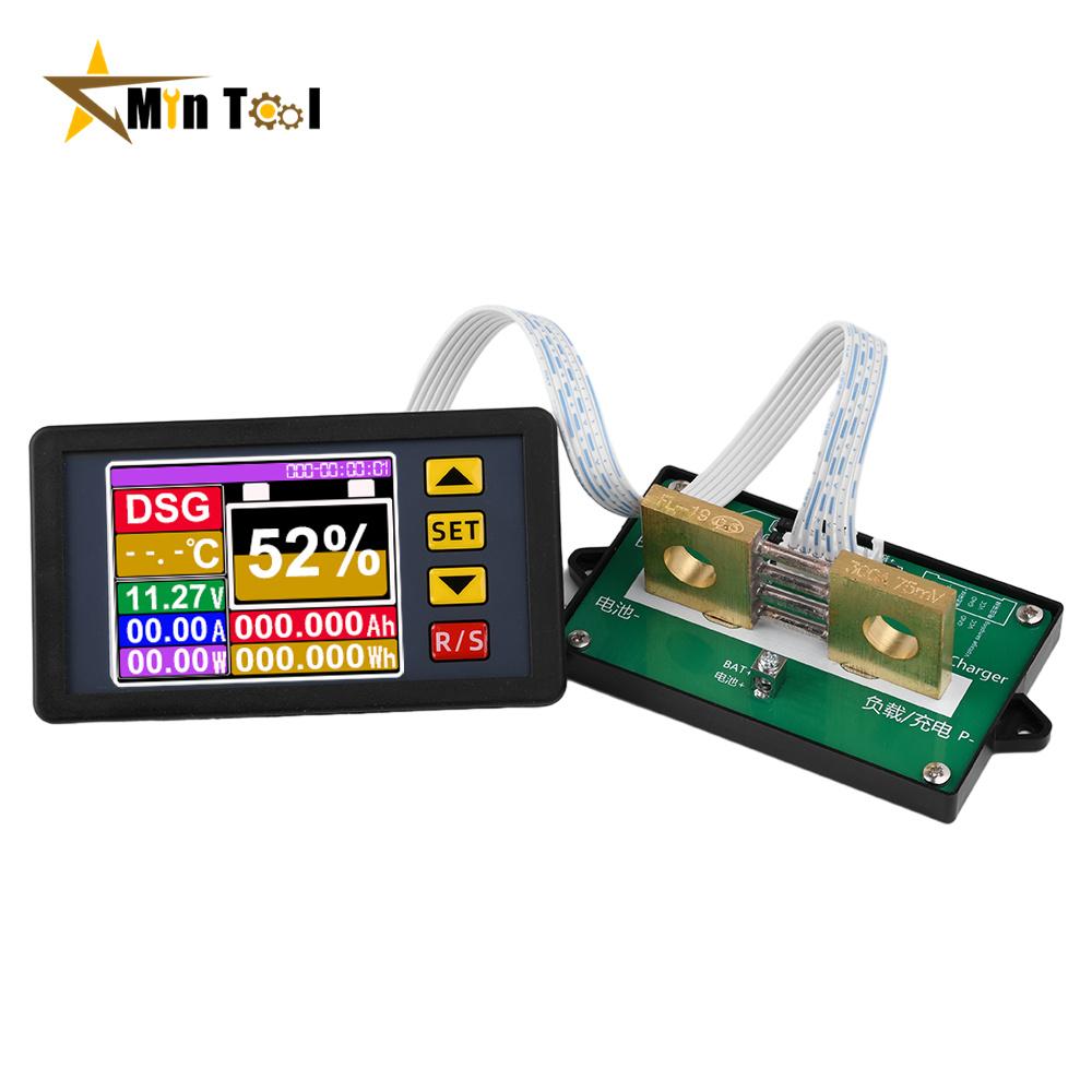 DC7-200V Digital DC Voltmeter Ammeter Battery Capacity Tester Coulomb Meter Fuel Gauge Meter Power Supply
