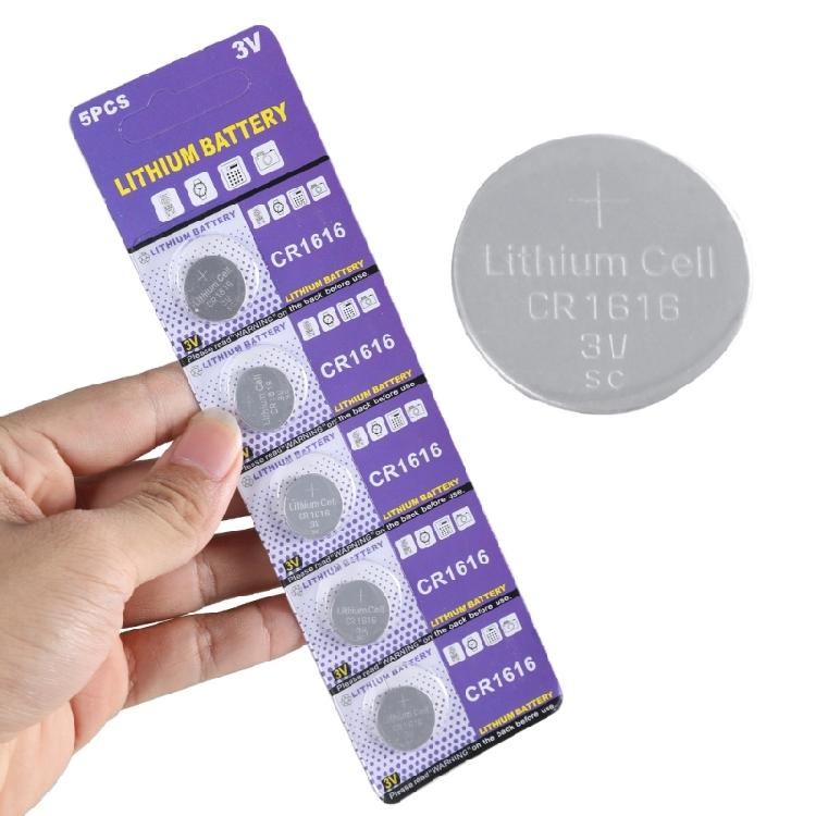 5Pcs CR1616 Batteries 3V Capacity Safety Battery Coin Button Cell Lithium Batteries for Electronic Balanced Watches