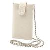 Plex Smartphone Shoulder Bag, Smartphone Pouch, Smartphone Party Bag, Beaded, Bijou Chain, Crossbody Bag, Champagne Gold