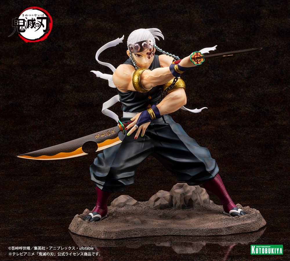 ARTFX J Demon Kimetsu No Yaiba Usu Tengen Scale PVC Painted Finished Figure PV041 Slayer 1/8