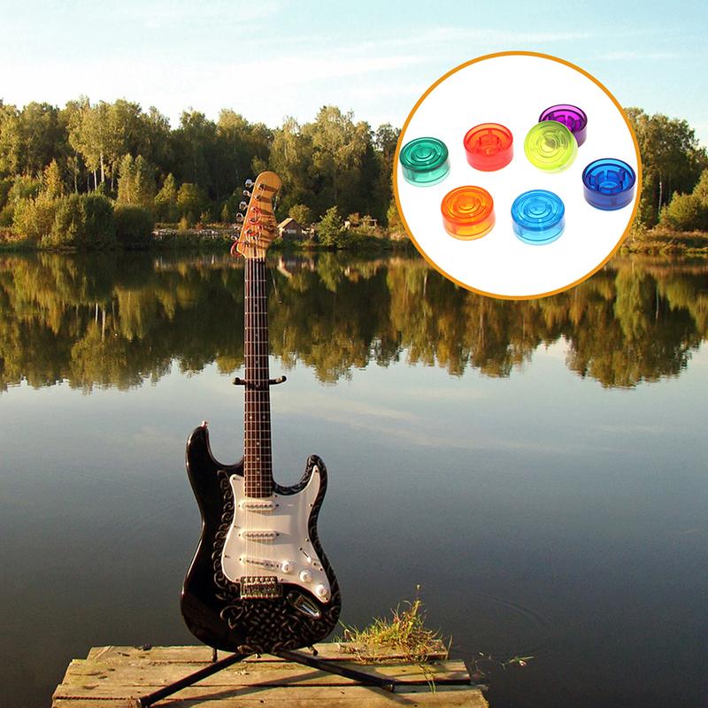 5 Pcs Guitar Effect Pedal Foot Nail Cap Parts Foot Switch Toppers Knob Plastic Bumpers Footswitch Protector Accessories