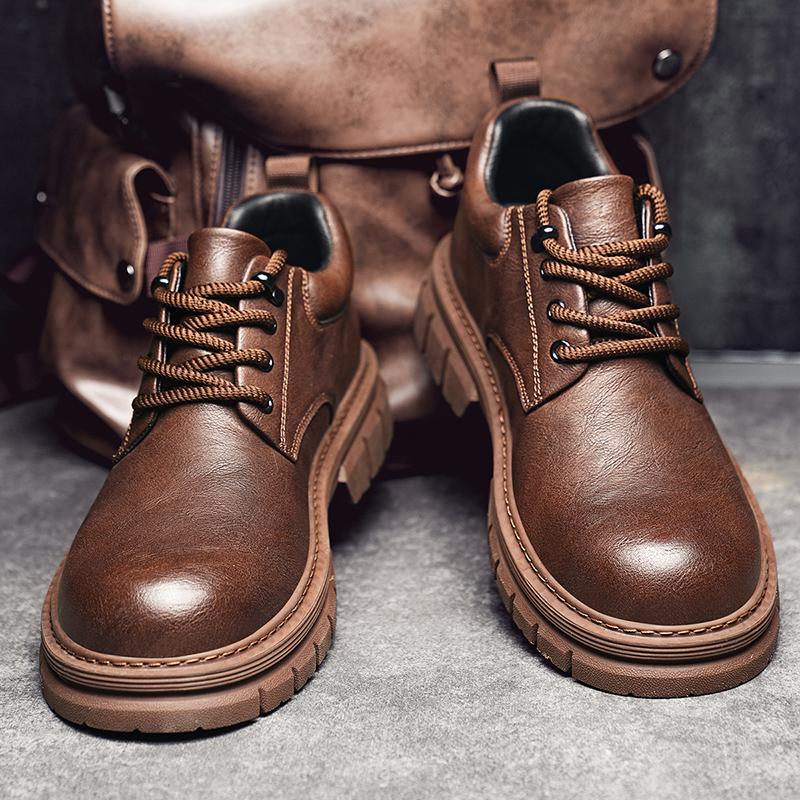 Fashion New Spring Men Business Formal Shoes Classic Mens Oxford Shoes Handmade Male Business Footwear Solid Color Derby Shoes Sneakers