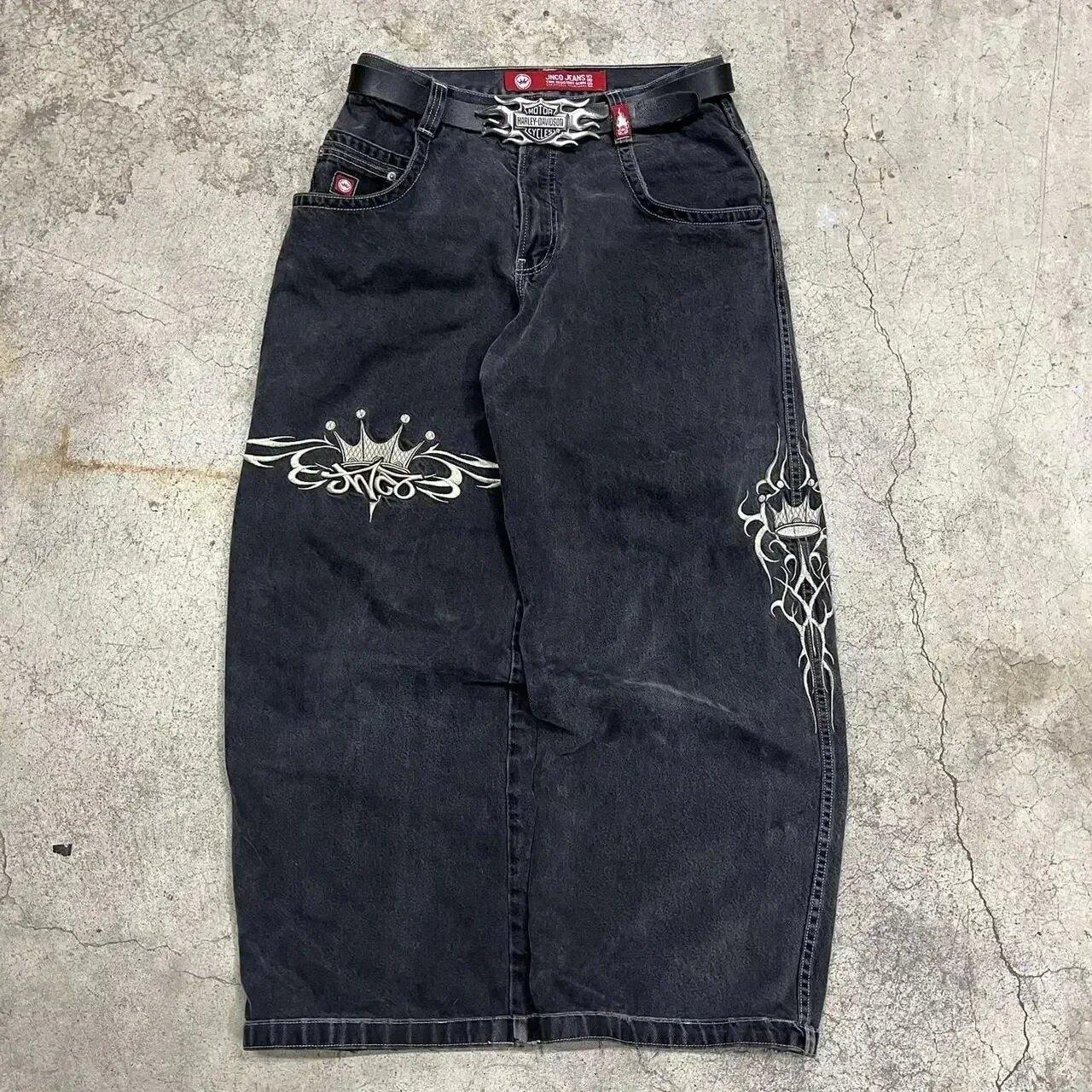 JNCO Džinsi Vintage Hip Hop Vaļīgi