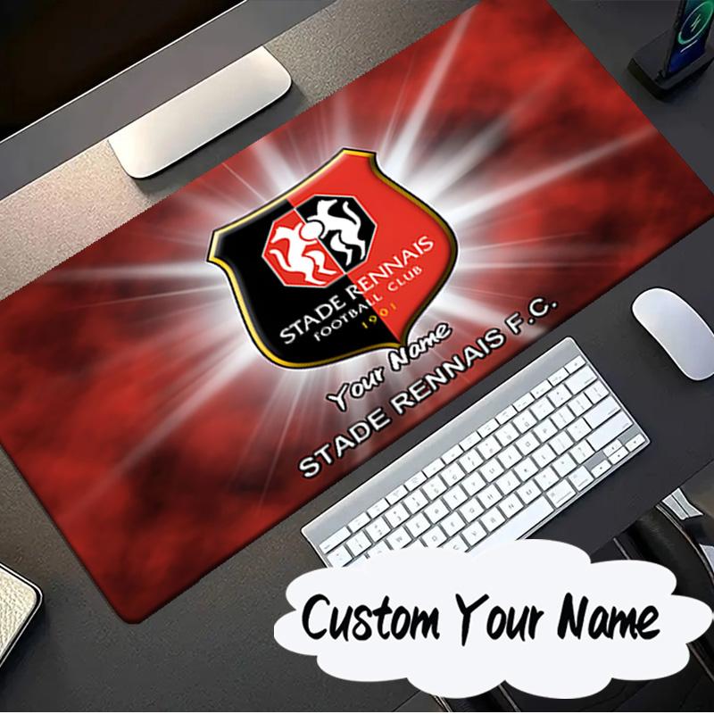 Custom Name Mouse Pad Stade Fc Emblem Mouse Pad, Gaming Mouse Pad, Keyboard Pad, Desk Decor for Computer Notebook Fan Birthday Gift