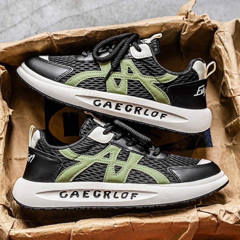 Men's Casual Sports Shoes Autumn 2025 Comfortable Non Slip Breathable Outdoor Running Shoes Lace Up Fashion Vulcanized Shoes