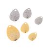 20Pcs Fishing Spinner Blades Metal Waterdrops Shape Spoons Plaice For Tackle Craft Bait Tool Lure DIY Hard Bait Accessories
