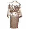 Exclusive Wedding Robe for the Bride - Gold/M - 'Bride' Inscription