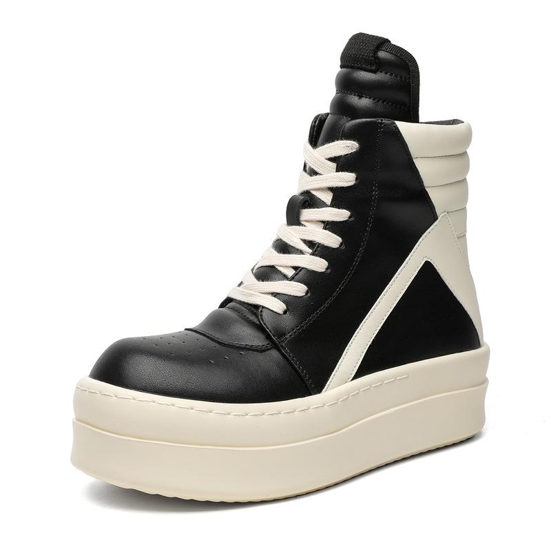 High-top board shoes men's and women's American triangle high street niche new muffin height-increasing couple shoes 98799-J
