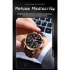 POEDAGAR Luxury Sports Watch for Men Waterproof Luminous Date Chronograph Wristwatch Leather Quartz Watches Reloj