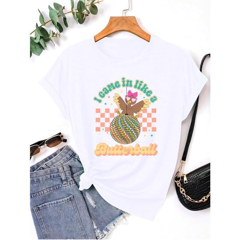 European sizes Women T-shirt I Came In Like A Butterball Tee S