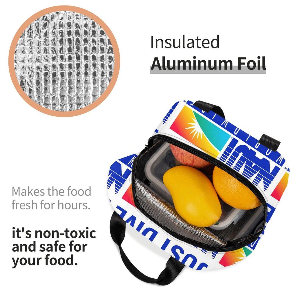 NAUI The Difinition Of Diving Insulated Lunch Bag for Women Office Cooler Thermal Food Box Tote Portable Lunch Boxes Container