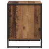 Nightstand Set of 2 Reclaimed Wood Look 50 X 39.5 X 50 Cm Engineered Wood