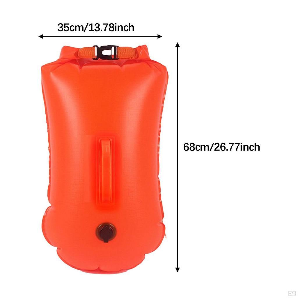 Swim Buoy Float Inflatable PVC Highly Visible for Snorkelers Surfers Boaters