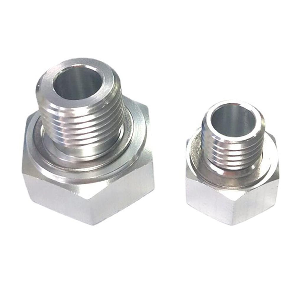 Ntcpefy Practical Hydraulic Adapter Fitting Swap Gauge Sensor Adapter M16X1.5 M12X1.5 1/8 Connector NPT Connector