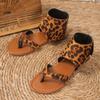 High Quality Women's Shoes Open Toe PU Women's Sandals Summer Leisure Outdoor Sandals Women's Solid Pinch Toe Flat Sandals