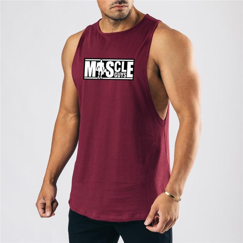 

Мужской новый жилет Do The Work, тонкий модный повседневный дышащий спортивный с принтом для спортзала и круглым вырезом, летний жилет большого размера для бодибилдинга XXL красный