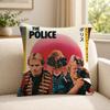 Band TThe PPolice Cushion Cover Soft Short Plush SkinFriendly Cushion Case for MultiScene Use