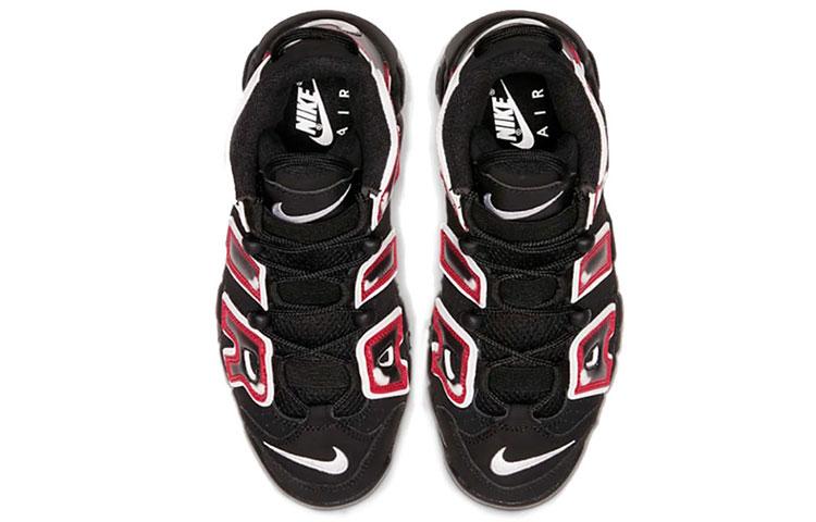 Nike Air More Uptempo Black White Laser Crimson GS 415082-010