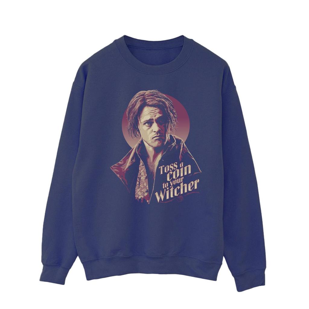 Netflix Mens The Witcher Bard Toss A Coin Sweatshirt