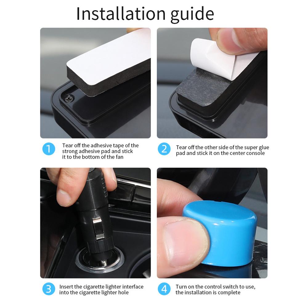 Auto-Auto-Kühler-Luftventilator, Auto-Lüfter-Zubehör, Luftkühlung, Doppelkopf-Lüfter, geräuscharm