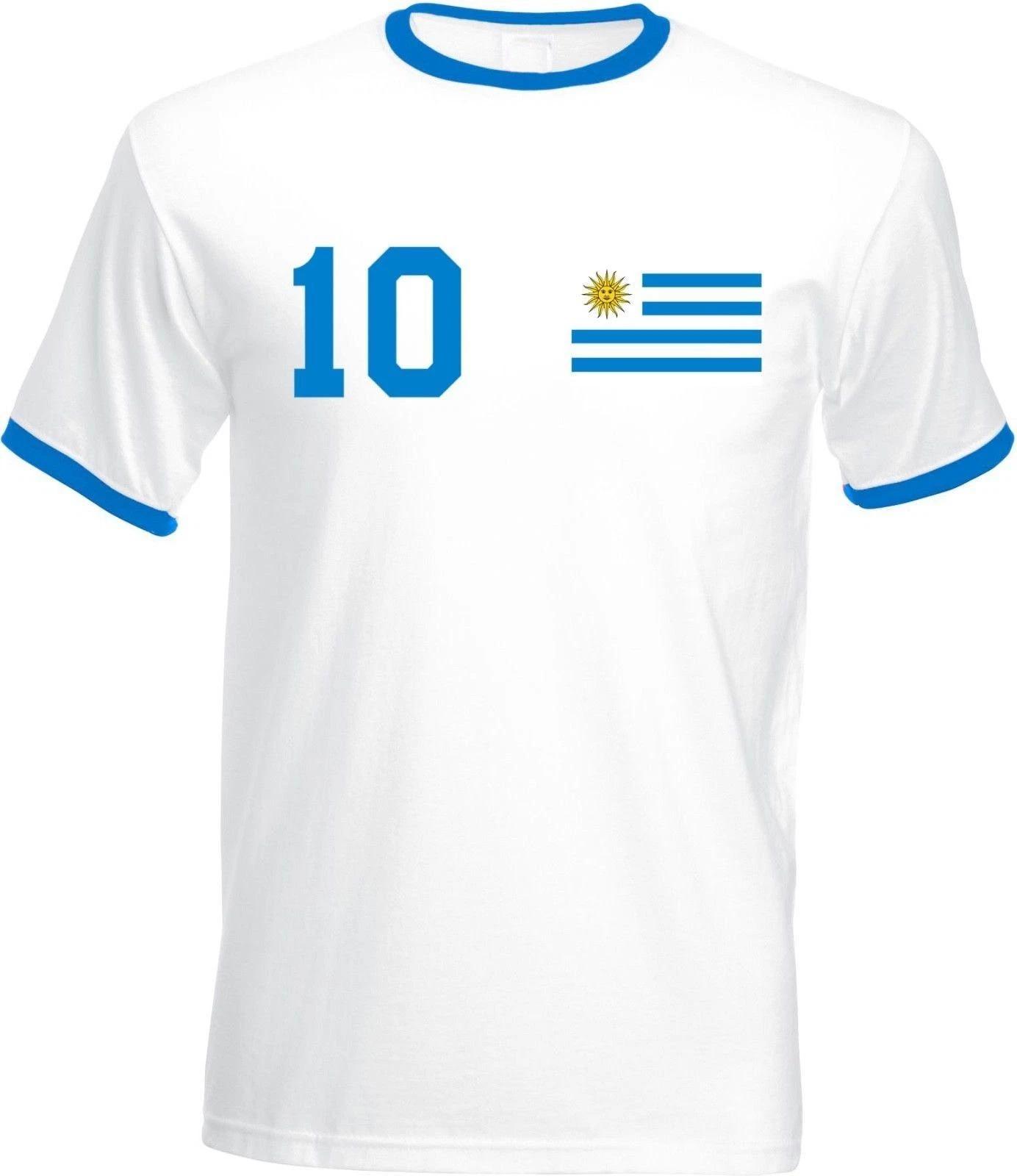 

Youth Designz Men s T-Shirt Uruguay with DESIRED NAME + NUMBER Jersey World Cup Soccer 4XL