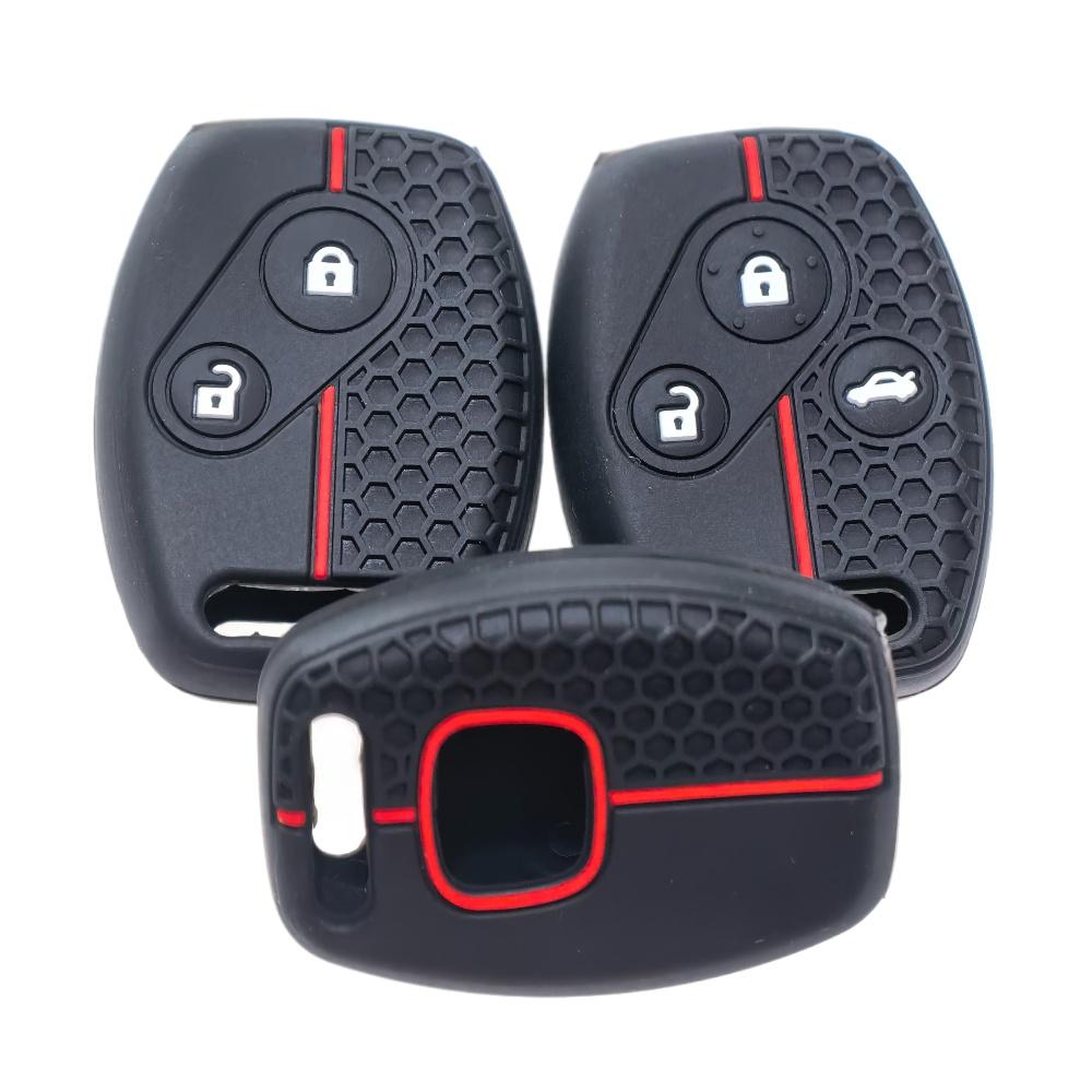 New Silicone Car Key Case Cover Remote Fob for Honda Accord 7 Jazz FRV Civic CR-V 2008 Crz Insight Fit SRV Chord 7 Gr8 150R