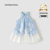 GOWINBABY Girls' Sweet Embroidered Ruffle Princess Dress