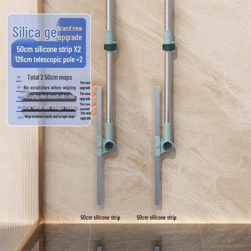 Dual-Use Magic Silicone Squeegee Broom