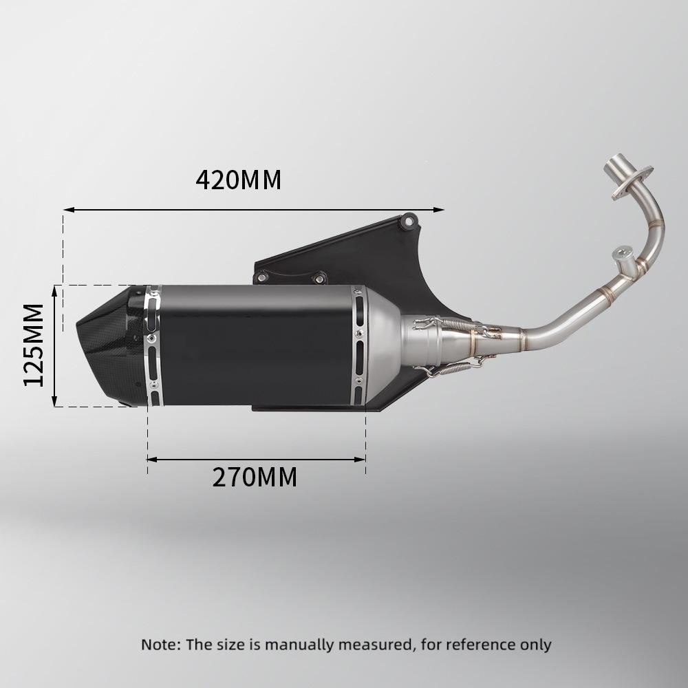 Modified Exhaust Tailpipe for 3V Spring 150 Motorcycles (2014-2020)