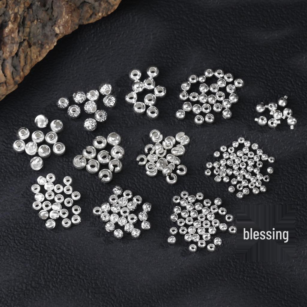 Argent Sterling S925 avec Perles Espacement Plaqué Or 24K pour Bijoux DIY