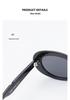 Women's Oval Cat Eye Polarized Sunglasses, UV Protection, 2535, Enhances Facial Features, High-End Look