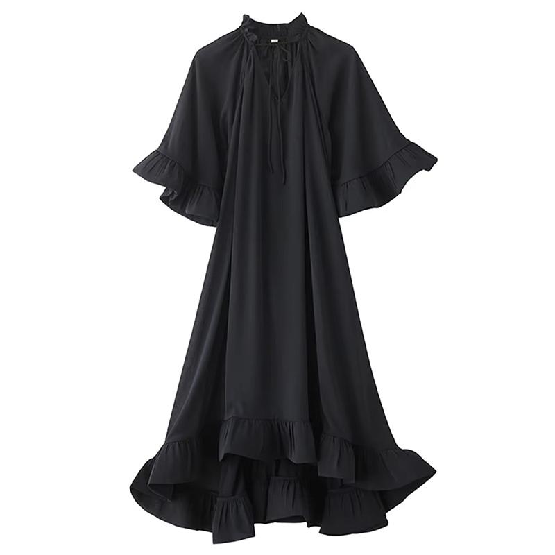 Xitao Drawstring Irregular Loose Dress ZMY1387