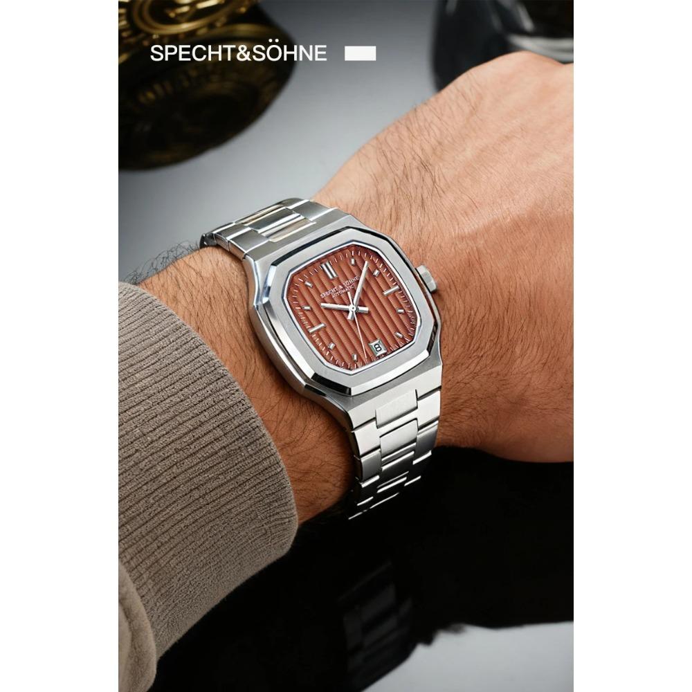 New Arrivals Specht&Sohne Watch 37MM Automatic Watches For Men Japan 8215 Movt Sapphire Crystal Stainless Steel 50M Waterproof