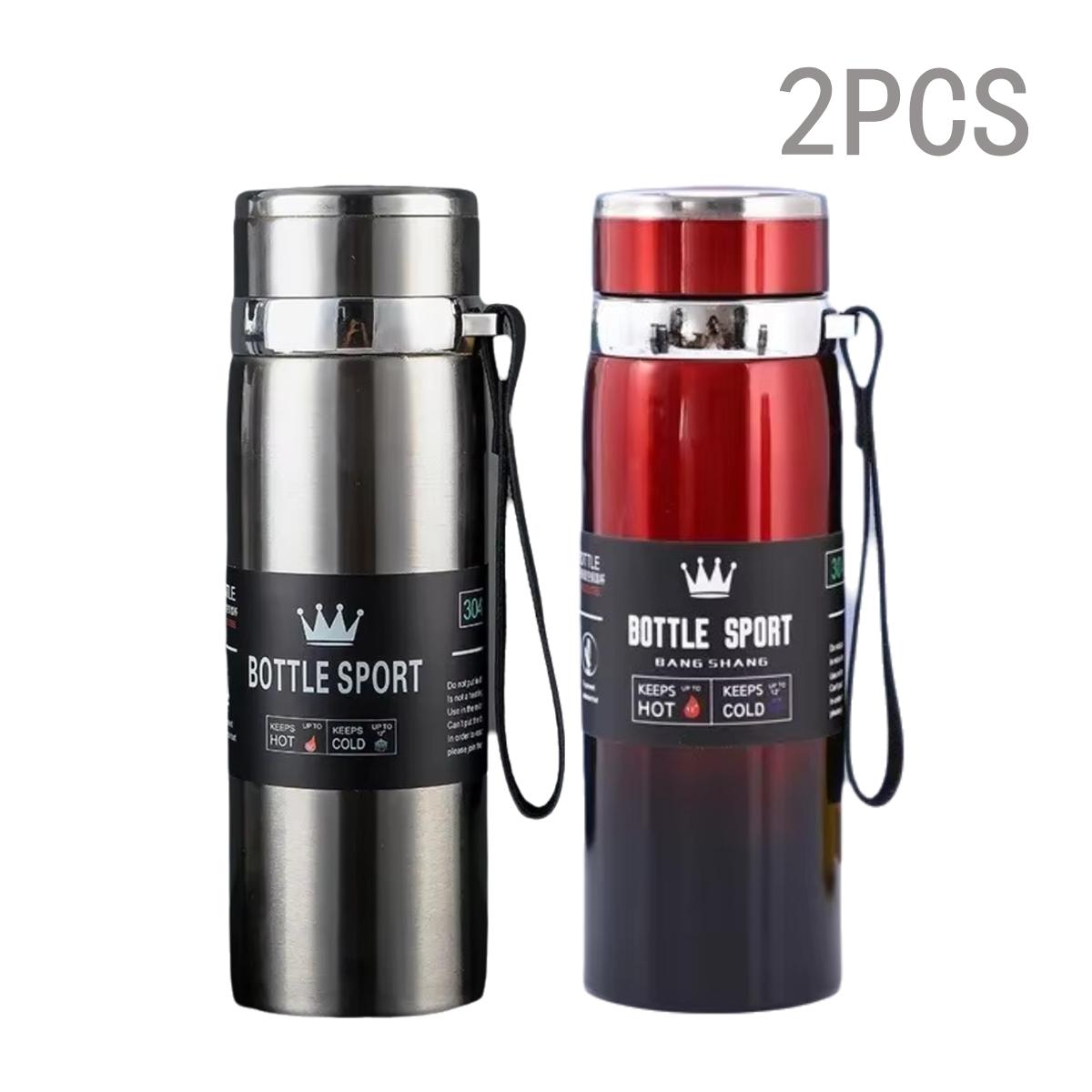 1000ml Thermische Waterfles Thermoskan Thermoskan Dubbele Rvs Koffie Thee Geïsoleerde Beker Lekkage-proof voor kantoor 1000ML