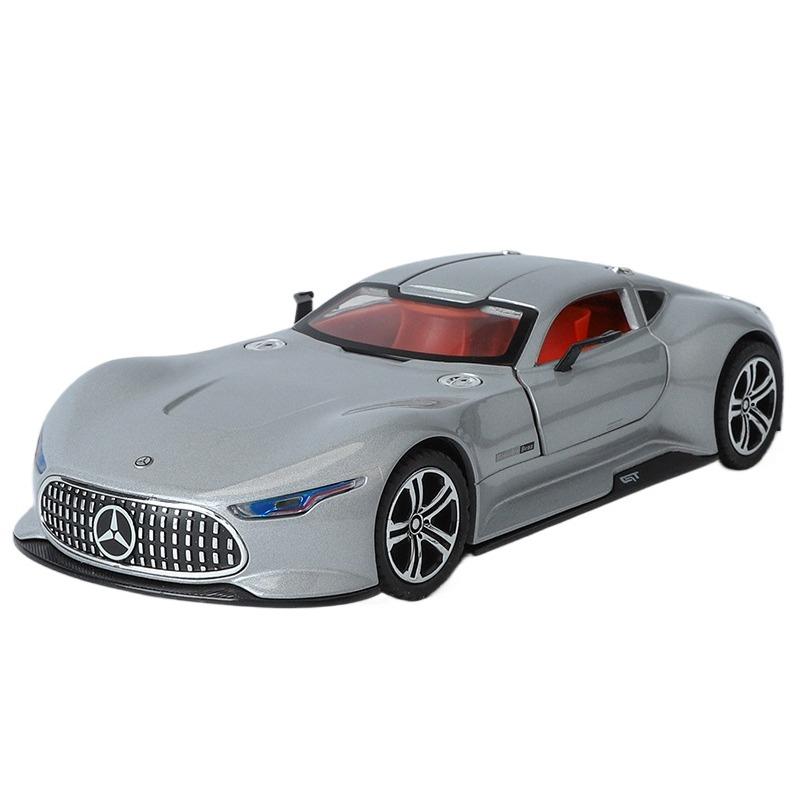 

1/24 Benzs Vision GT Alloy Concept Sports Car Model Diecast Metal Toy Racing Car Vehicles Model Simulation Sound Light Kids Gift серый