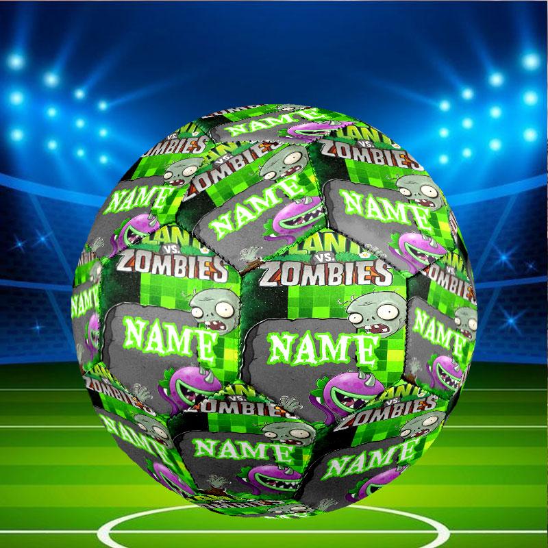 Custom Name Personalized Plants vs. Zombies Print Size 5 Soccer Ball Training & Match Football, for Team, Kicking, Gift for Football Enthusiasts