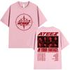 Ateez 2026 World Tour in Your Fantasy T-shirt Unisex Abbigliamento Donna Casual Cotone Oversize Estiva Manica Corta Top Streetwear