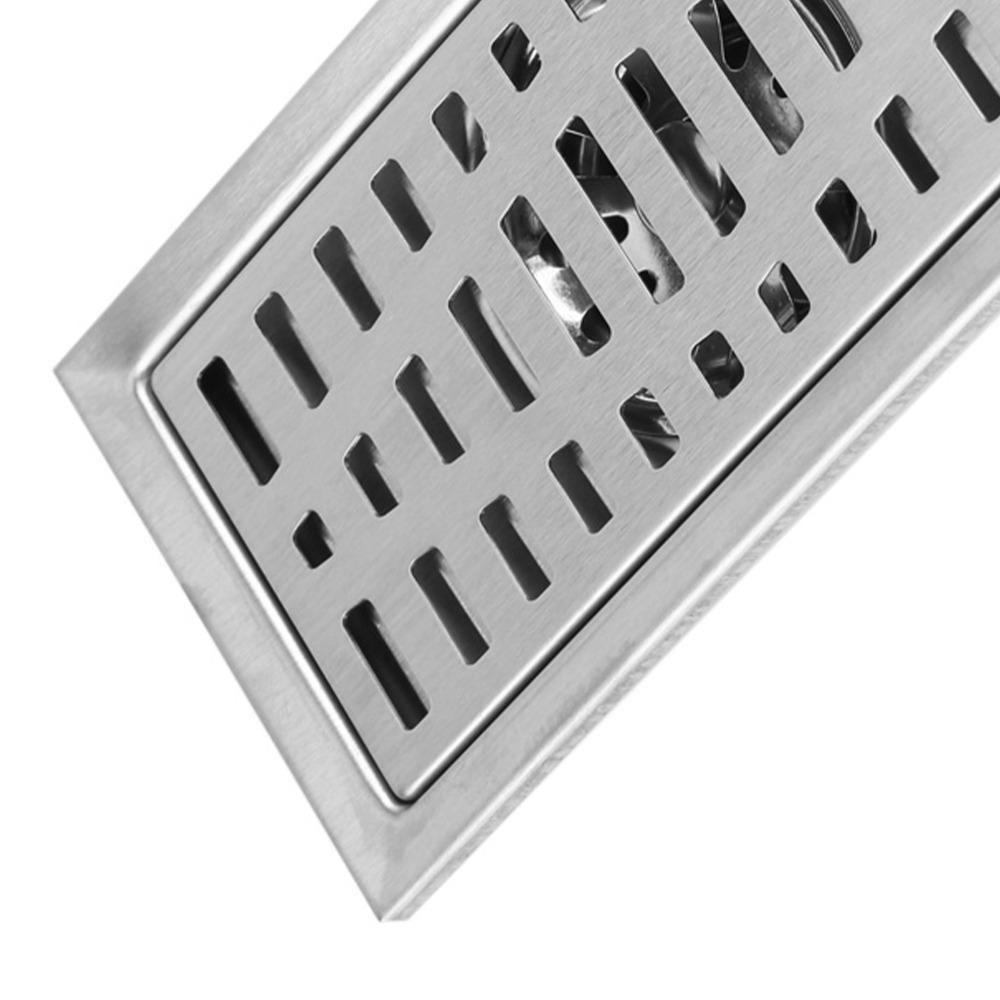 Stainless Steel Floor Drain Silver Tile Insert Drain Modern Floor Waste Grate Kitchen