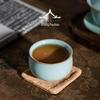 Ru Kiln Master Celadon Tea Cup: Handmade Retro Chinese Ceramic Cup in Gift Box