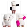 Keep Hand Warm Half Finger Gloves Women Skiing Fingerless Mitten Solid Color