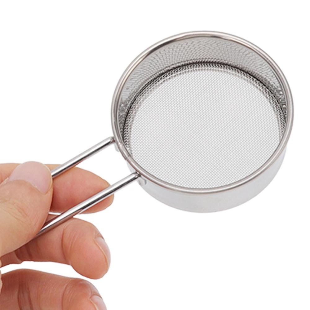 Lightweight Flour Sieve Strainer Round Mini Flour Sifter Mesh Round Sifter  Cheesecake Pizza Bread
